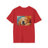 Adorable Golden Retriever Tee: Painting