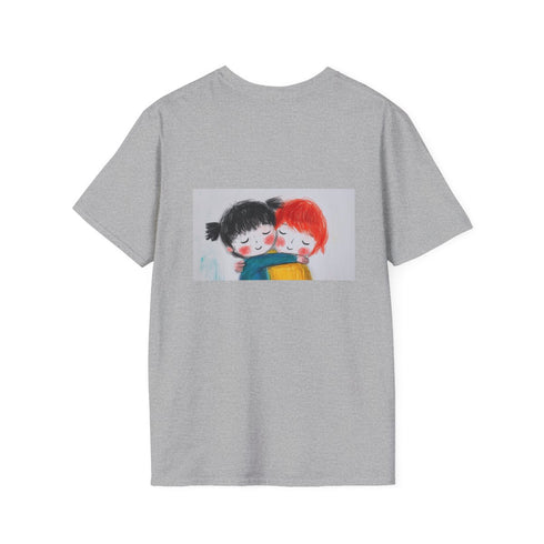 Adorable Kids Hugging Graphic Tee