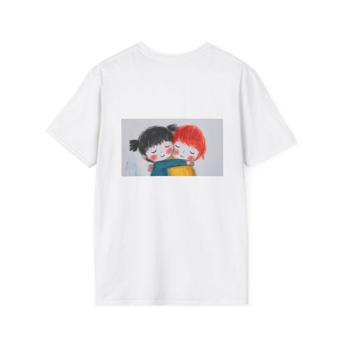 Adorable Kids Hugging Graphic Tee