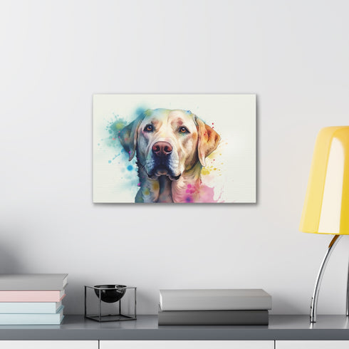 Labrador dog canvas wall art: Paw-some addition for dog lovers!