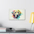 Labrador Canvas Print: Vibrant, adorable dog art for home decor.