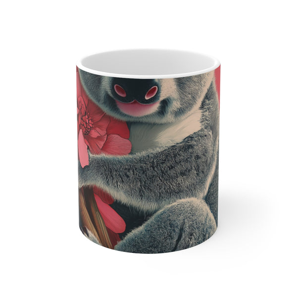 "Adorable Pink Koala Coffee Mug"