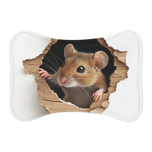 "Adorable Rat Cave Pet Mat"