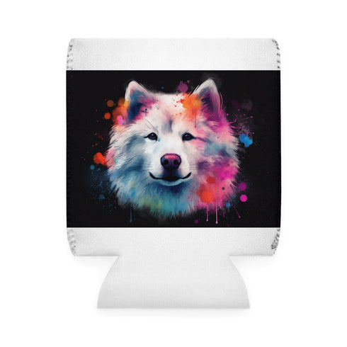Adorable Samoyed Can Cooler Sleeve