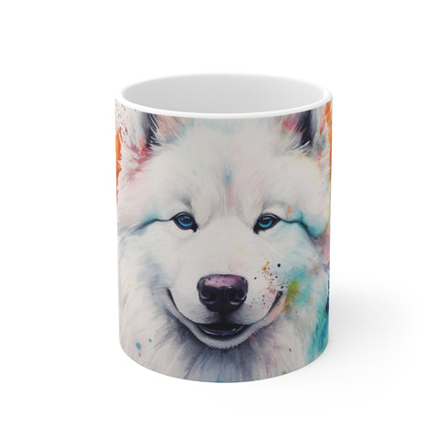 "Adorable Samoyed Watercolor Mug"