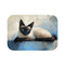 "Adorable Siamese Cat Bath Mat"