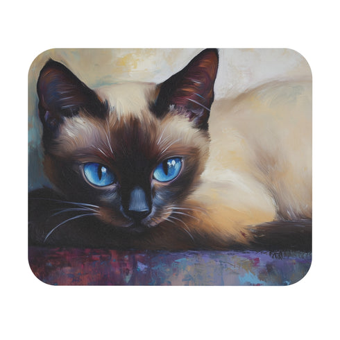 Adorable Siamese Cat Mouse Pad