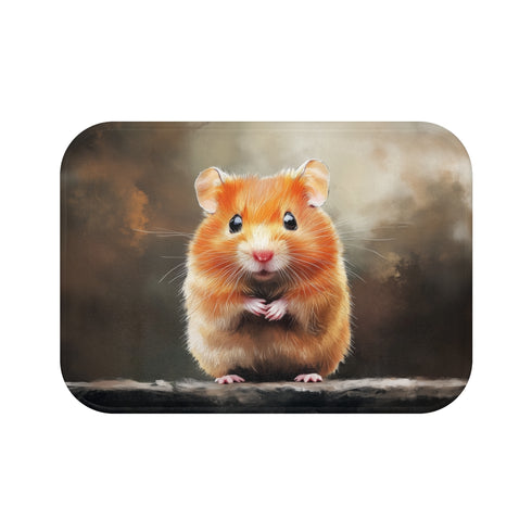 "Adorable Syrian Hamster Bath Mat"