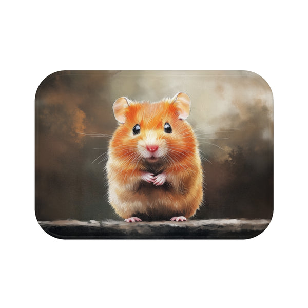 "Adorable Syrian Hamster Bath Mat"