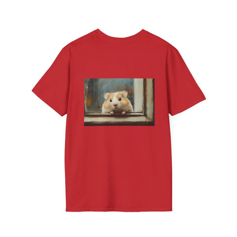Adorable Syrian Hamster Tee: Whimsical Painting Design