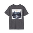 Adventure Awaits Tee: Mountain & River Scene