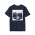 Adventure Awaits Tee: Mountain & River Scene