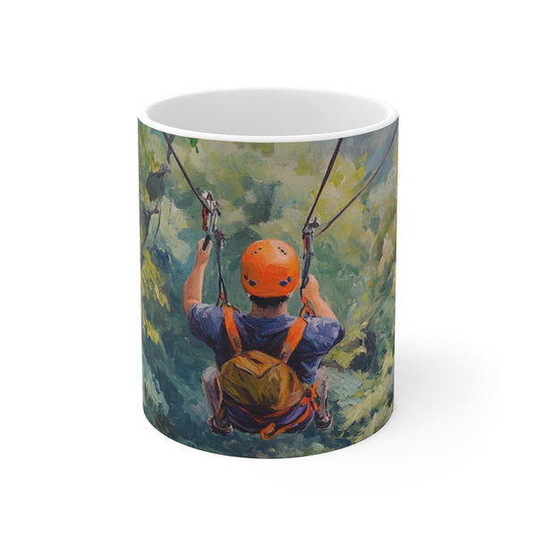 "Adventure Mug: Ziplining Jungle Delight"