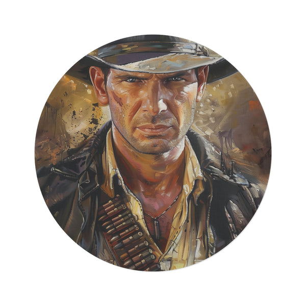 "Adventure Rug: Indiana Jones Painting"