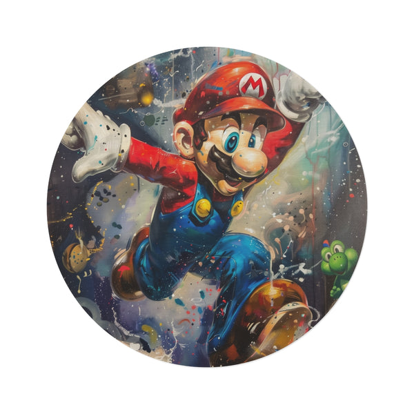 "Adventures Await Mario Rug"