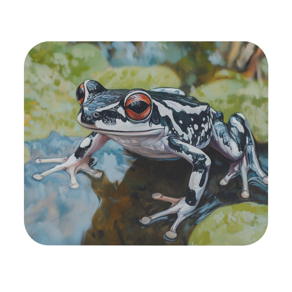 African Dwarf Frog Mouse Pad Cute and Colorful Painting