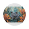 "African Dwarf Frog Round Rug: Adorable Aquatic Artwork"