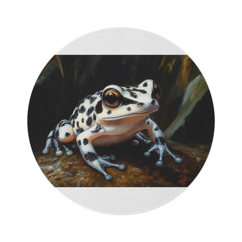 "African Dwarf Frog Round Rug"