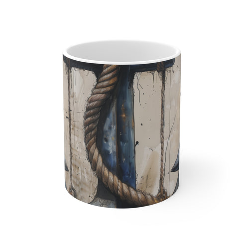 "Ahoy! Nautical Anchor Mug"