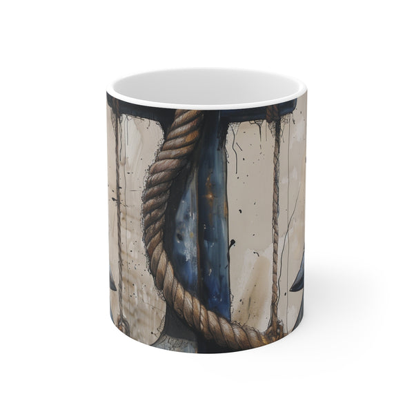 "Ahoy! Nautical Anchor Mug"