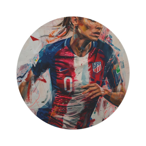 "Alex Morgan Soccer Art Rug"