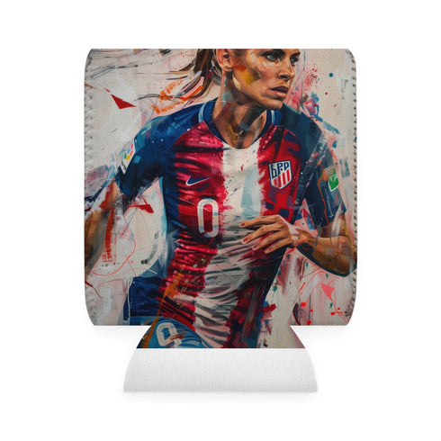 Alex Morgan Soccer Painting Can Cooler