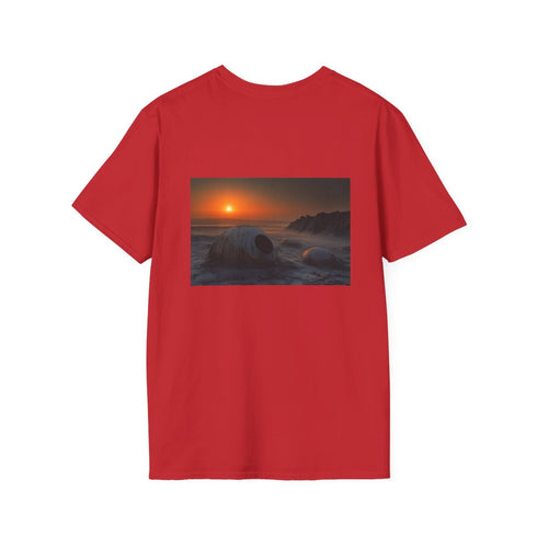 Alien Landscape Sunrise T-Shirt Design