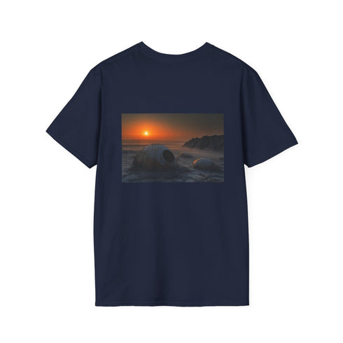 Alien Landscape Sunrise T-Shirt Design