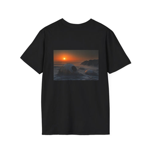 Alien Landscape Sunrise T-Shirt Design