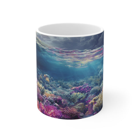 "Alive and Bleached Coral Mug"