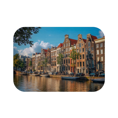 "Amsterdam Canals Bath Mat: Stunning"