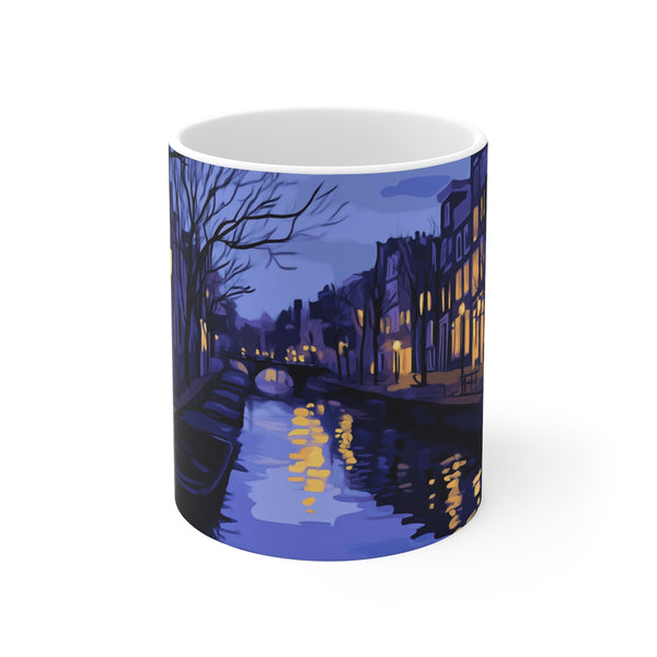 Amsterdam Canals Coffee Mug: Stunning Amsterdam Painting