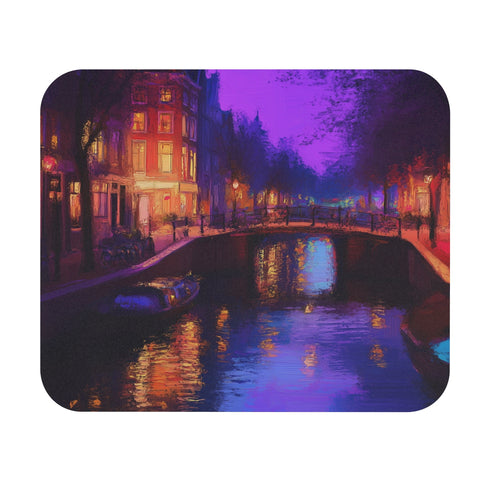 Amsterdam Canals Mouse Pad Painted Beauty