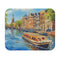Amsterdam Canals Mouse Pad Vibrant Watercolor