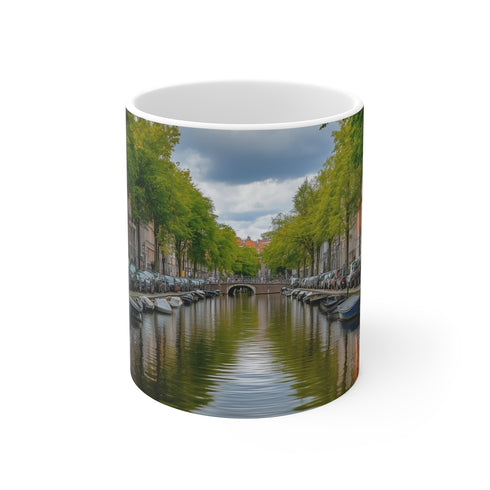 "Amsterdam Canals Painting Coffee Mug"