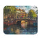 Amsterdam Canals Painting Mouse Pad