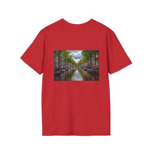 Amsterdam Canals Painting Tee: Dive into Dutch Charm