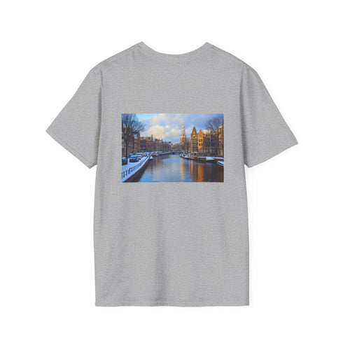 Amsterdam Canals Painting Tee: Navigate the Waterways