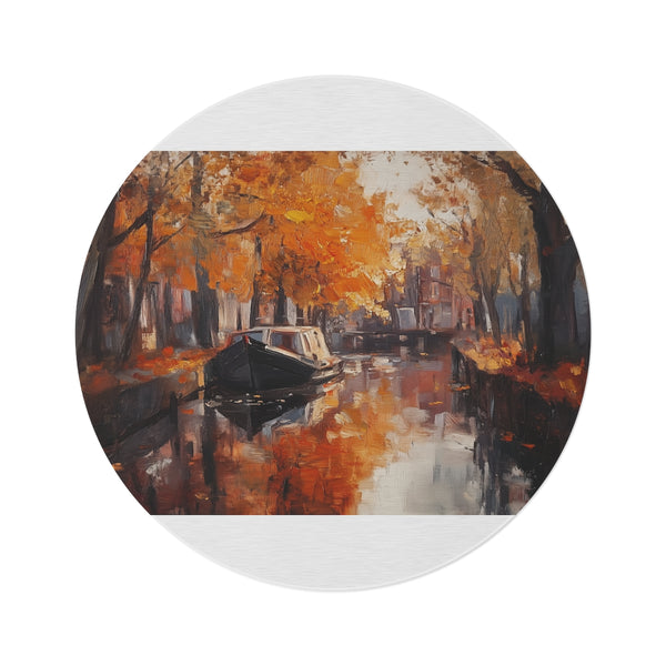 Amsterdam Canals Round Rug: Embrace Dutch Charm
