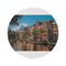 "Amsterdam Canals Round Rug: Vibrant Cityscape"