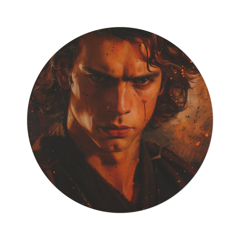 Anakin Skywalker Round Rug: Cosmic Masterpiece