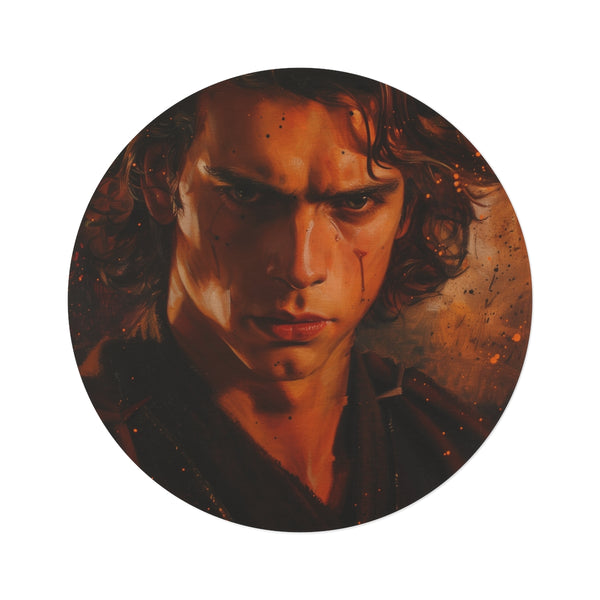 Anakin Skywalker Round Rug: Cosmic Masterpiece