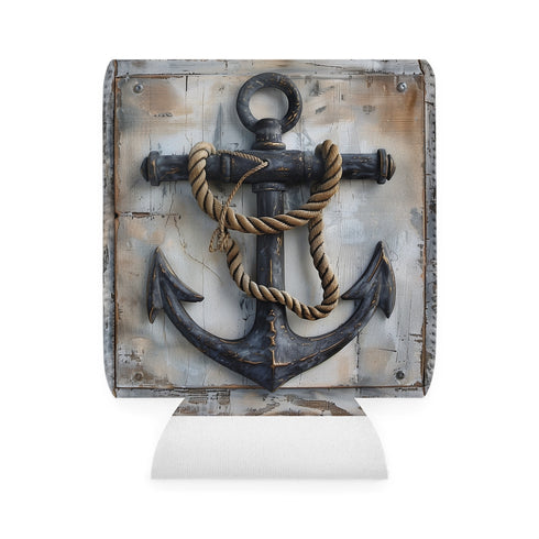 Anchored in Style: Nautical Can Cooler Sleeve