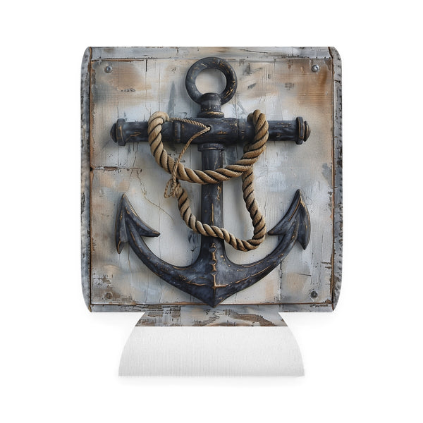 Anchored in Style: Nautical Can Cooler Sleeve