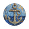 "Anchored Nautical Round Rug"