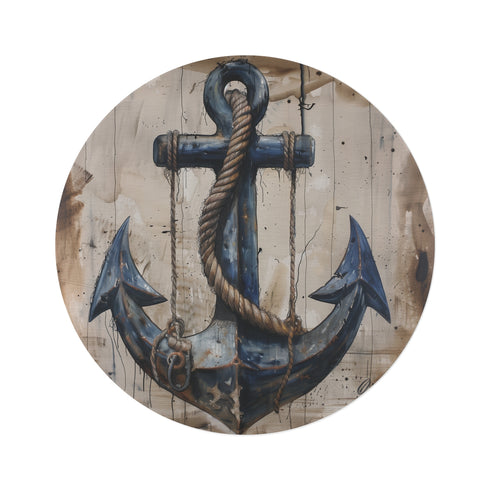 "Anchored Serenity Nautical Rug"