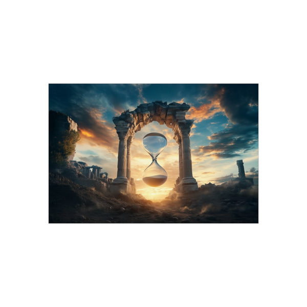 Ancient Hourglass Ruins in Sky