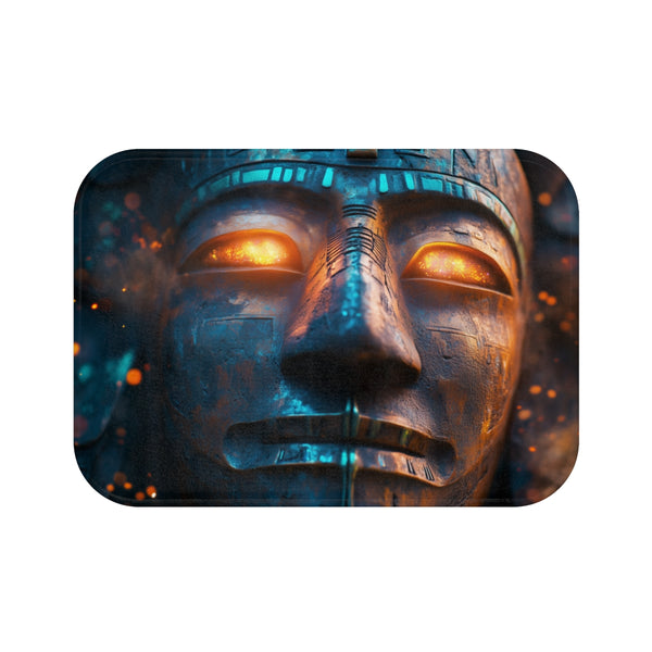Ancient Mask Bath Mat Rug