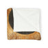 Ancient Mural Glowing under Eclipse Plush Fleece Throw Blanket