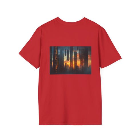 Ancient Runes City Skyline T-shirt.